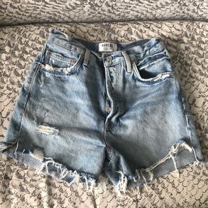 Agolde high waisted light denim Shorts